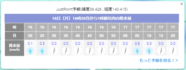 高解像度ナウキャスト実装例