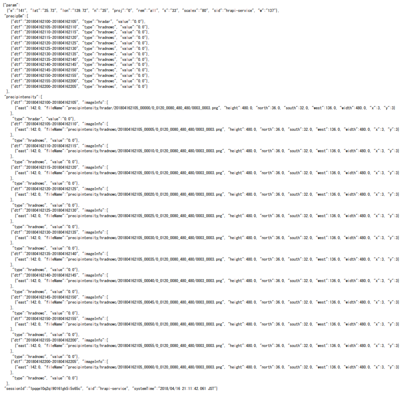 API_高解像度降水60分詳細予測（ナウキャスト）_レスポンスイメージ_2