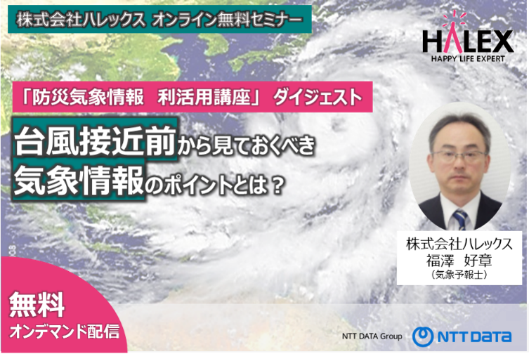 オンデマンド配信告知画像（台風）